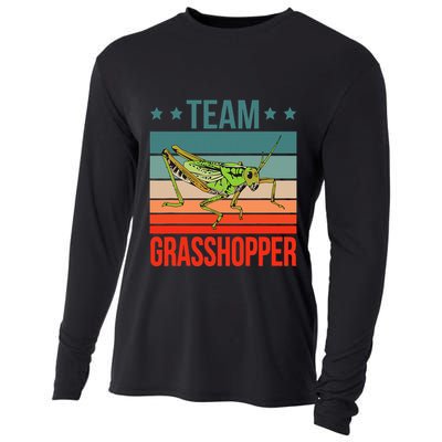 Team Grasshopper Locust Entomologist Insect Grasshopper Cooling Performance Long Sleeve Crew
