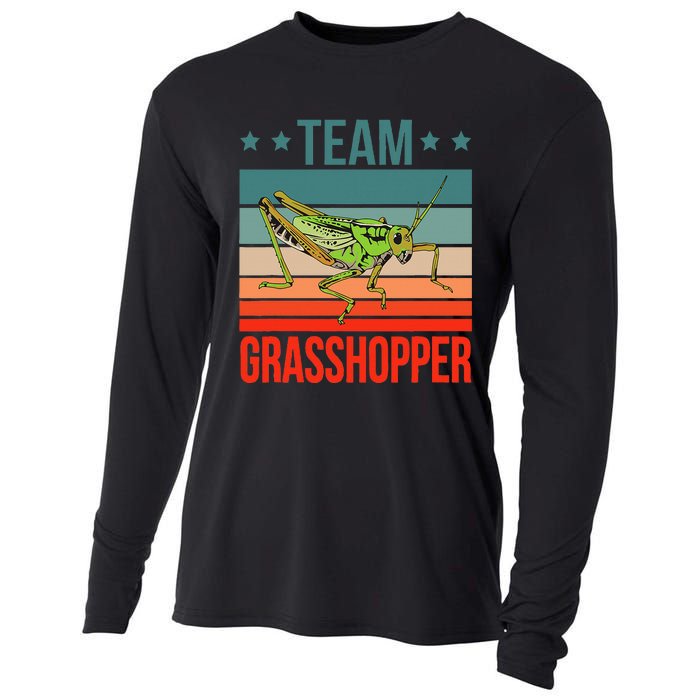 Team Grasshopper Locust Entomologist Insect Grasshopper Cooling Performance Long Sleeve Crew