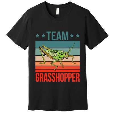 Team Grasshopper Locust Entomologist Insect Grasshopper Premium T-Shirt
