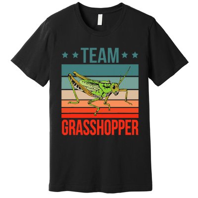 Team Grasshopper Locust Entomologist Insect Grasshopper Premium T-Shirt