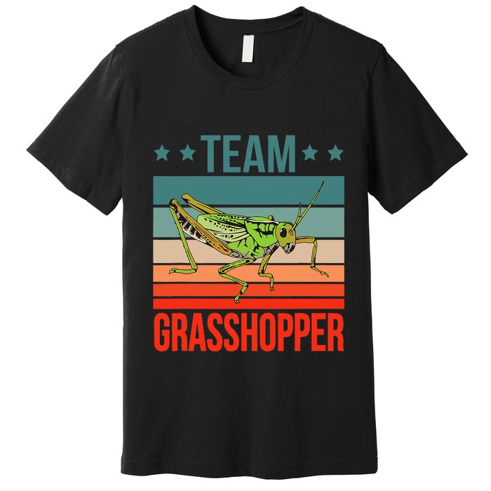 Team Grasshopper Locust Entomologist Insect Grasshopper Premium T-Shirt