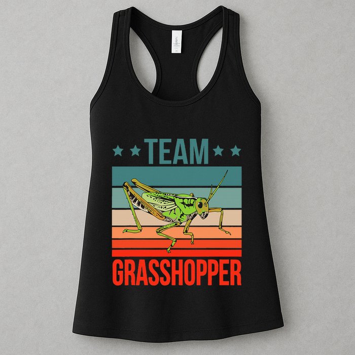 Team Grasshopper Locust Entomologist Insect Grasshopper Womens Tank Top