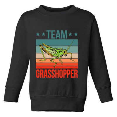 Team Grasshopper Locust Entomologist Insect Grasshopper Toddler Sweatshirt