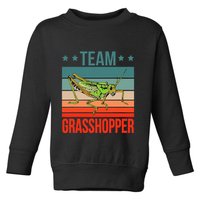 Team Grasshopper Locust Entomologist Insect Grasshopper Toddler Sweatshirt