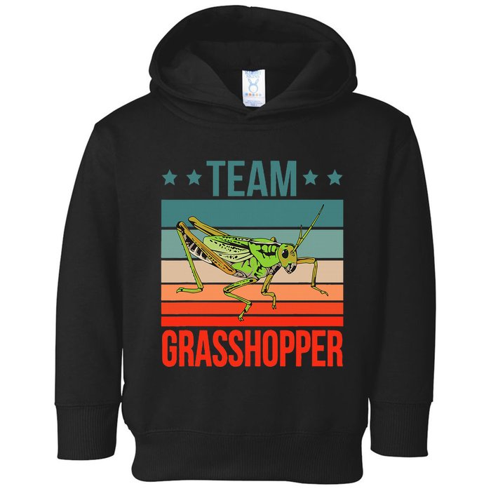 Team Grasshopper Locust Entomologist Insect Grasshopper Toddler Hoodie