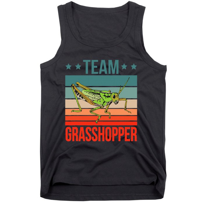 Team Grasshopper Locust Entomologist Insect Grasshopper Tank Top