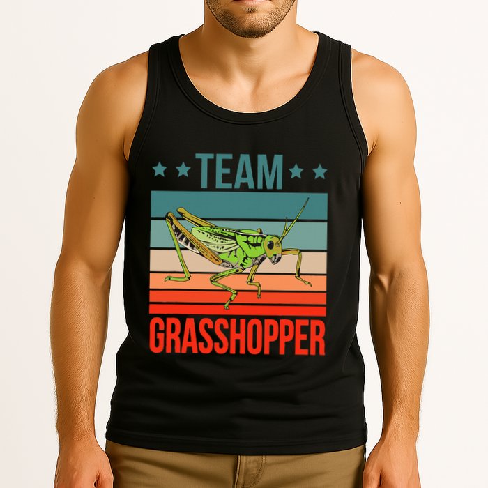 Team Grasshopper Locust Entomologist Insect Grasshopper Tank Top