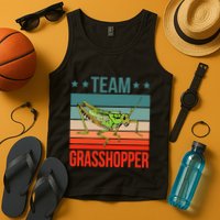 Team Grasshopper Locust Entomologist Insect Grasshopper Tank Top