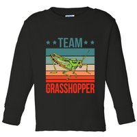 Team Grasshopper Locust Entomologist Insect Grasshopper Toddler Long Sleeve Shirt