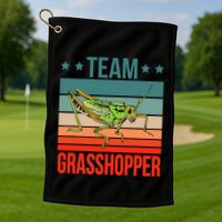 Team Grasshopper Locust Entomologist Insect Grasshopper Golf Towel