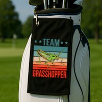 Team Grasshopper Locust Entomologist Insect Grasshopper Golf Towel