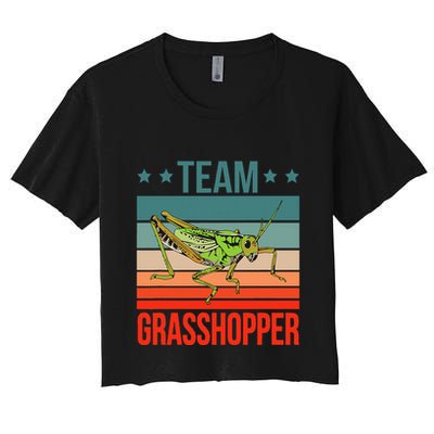 Team Grasshopper Locust Entomologist Insect Grasshopper Crop Top