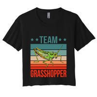 Team Grasshopper Locust Entomologist Insect Grasshopper Crop Top