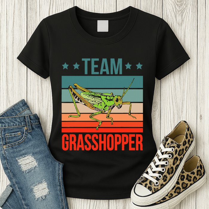 Team Grasshopper Locust Entomologist Insect Grasshopper Womens T-Shirt