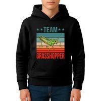 Team Grasshopper Locust Entomologist Insect Grasshopper Kids Hoodie