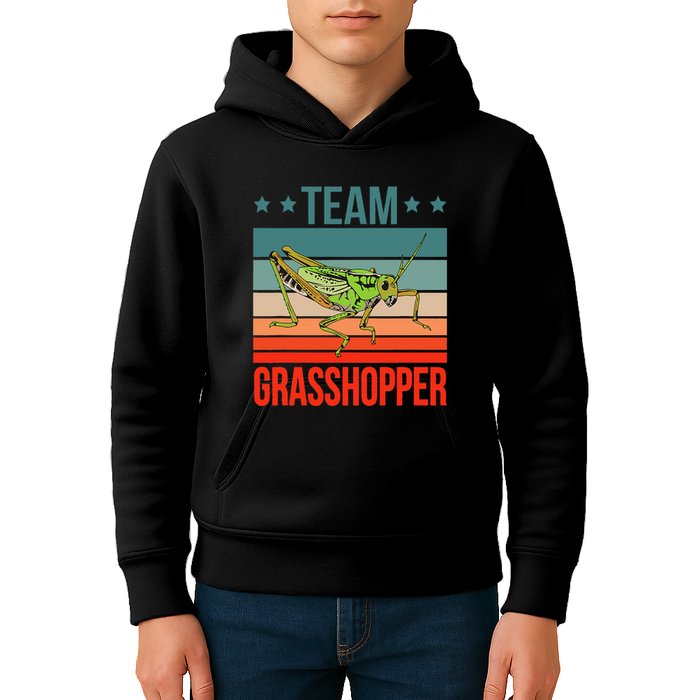 Team Grasshopper Locust Entomologist Insect Grasshopper Kids Hoodie