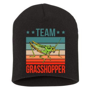 Team Grasshopper Locust Entomologist Insect Grasshopper Short Acrylic Beanie