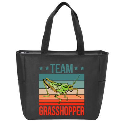 Team Grasshopper Locust Entomologist Insect Grasshopper Zip Tote Bag