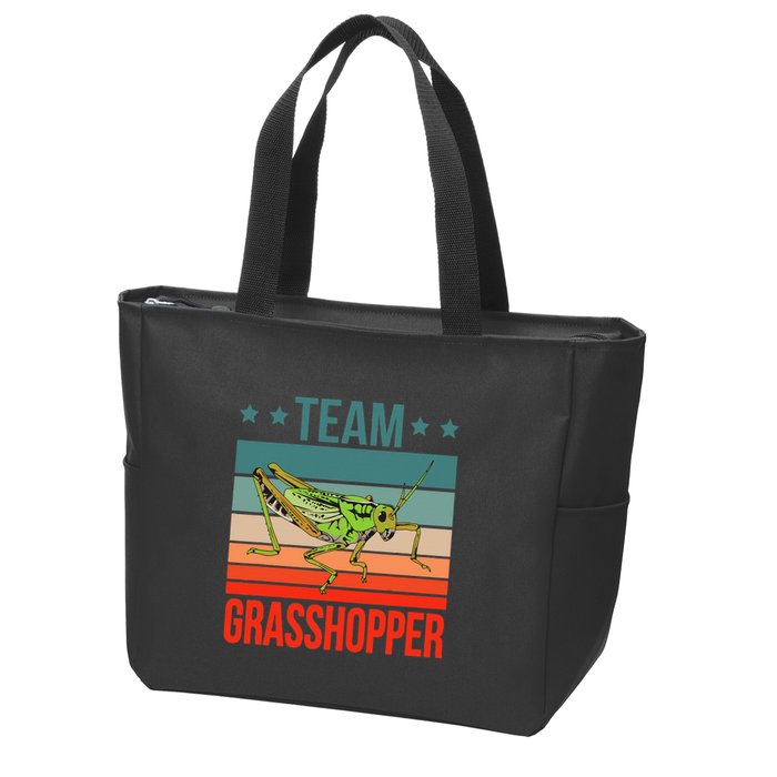 Team Grasshopper Locust Entomologist Insect Grasshopper Zip Tote Bag