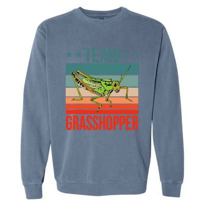 Team Grasshopper Locust Entomologist Insect Grasshopper Garment-Dyed Sweatshirt