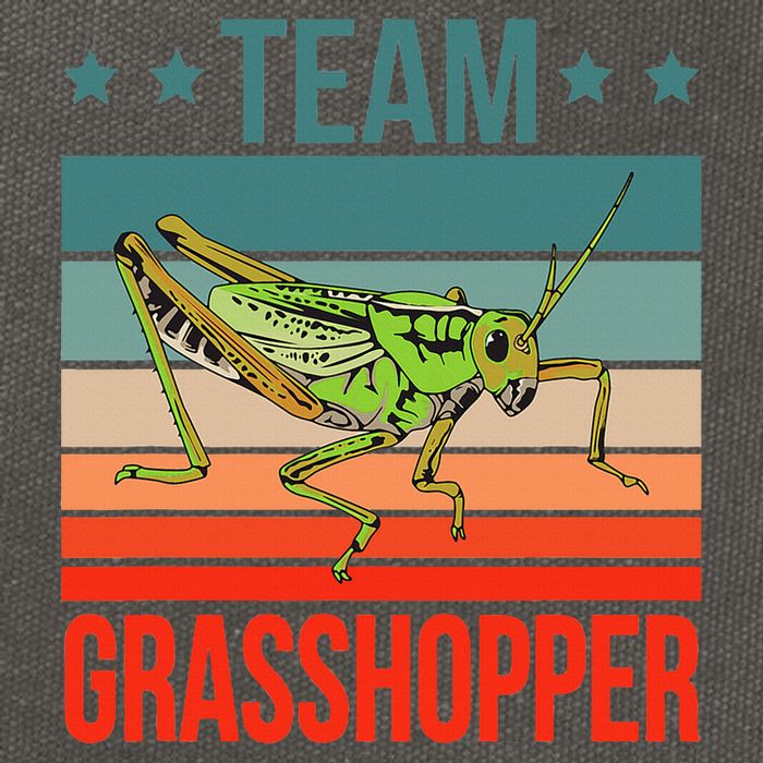 Team Grasshopper Locust Entomologist Insect Grasshopper Cotton Canvas Backpack