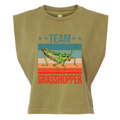 Team Grasshopper Locust Entomologist Insect Grasshopper Garment-Dyed Women's Muscle Tee
