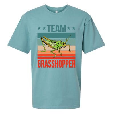 Team Grasshopper Locust Entomologist Insect Grasshopper Sueded Cloud Jersey T-Shirt