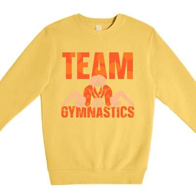 Team Gymnastics Lover Gymnasts Gymnast Sports Premium Crewneck Sweatshirt