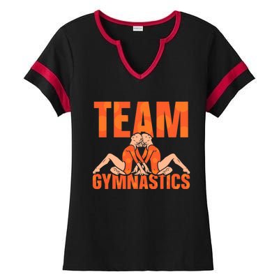 Team Gymnastics Lover Gymnasts Gymnast Sports Ladies Halftime Notch Neck Tee