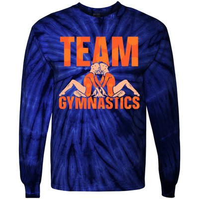 Team Gymnastics Lover Gymnasts Gymnast Sports Tie-Dye Long Sleeve Shirt