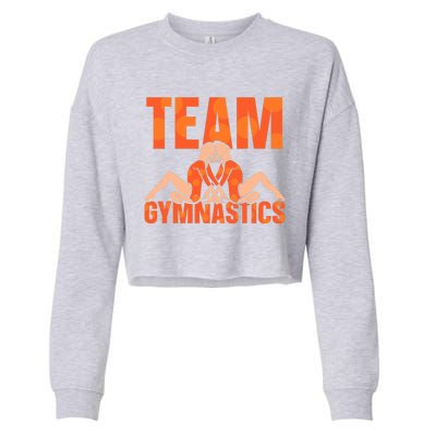 Team Gymnastics Lover Gymnasts Gymnast Sports Cropped Pullover Crew