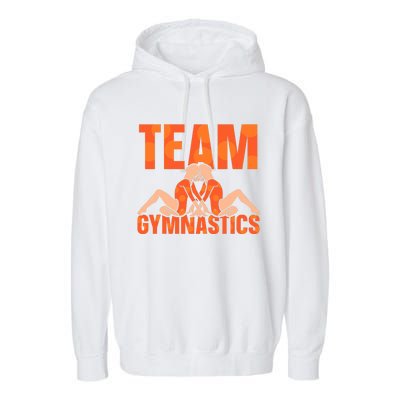 Team Gymnastics Lover Gymnasts Gymnast Sports Garment-Dyed Fleece Hoodie