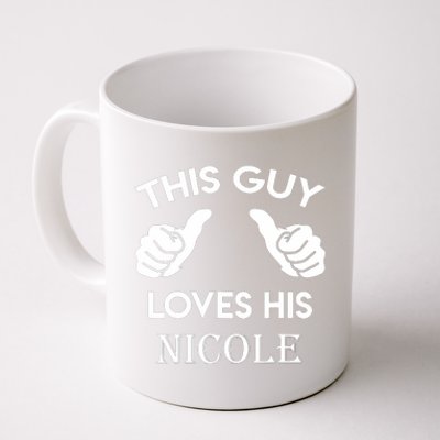 This Guy Loves His Nicole Gift Valentine Anniversary Coffee Mug