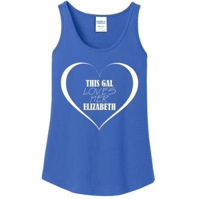 This Gal Loves Her Elizabeth Funny Gift Cute Elizabeth Funny Gift Ladies Essential Tank