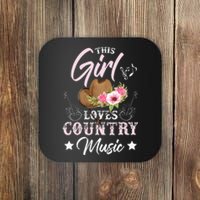 This Girl Loves Country Music Coaster