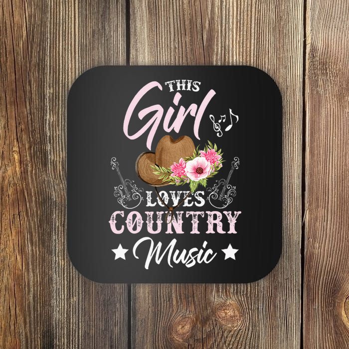 This Girl Loves Country Music Coaster