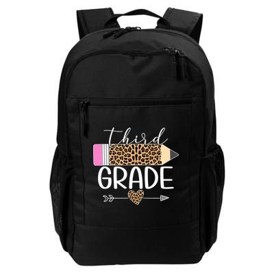 Third Grade Leopard Pencil Back To School Teachers Backpack