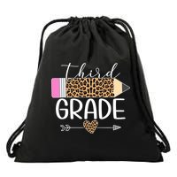 Third Grade Leopard Pencil Back To School Teachers Drawstring Bag