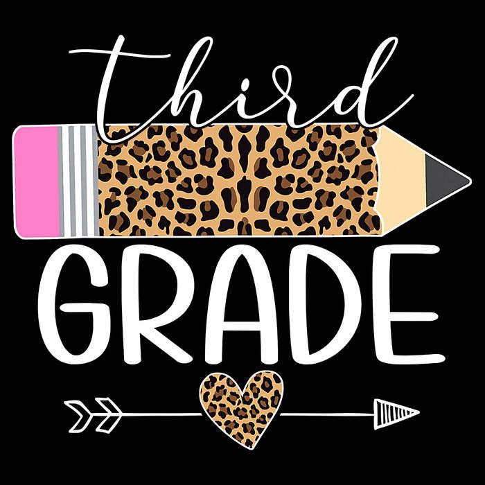 Third Grade Leopard Pencil Back To School Teachers Drawstring Bag