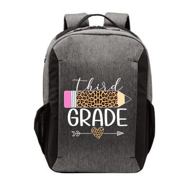 Third Grade Leopard Pencil Back To School Teachers Vector Backpack
