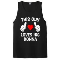 This Guy Loves His Donna Girlfriend Wife Valentine's Day PosiCharge Competitor Tank