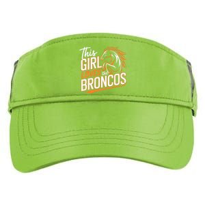 This Girl Loves The Broncos Fan Design For Women Adult Drive Performance Visor