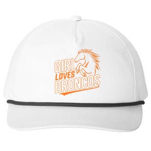 This Girl Loves The Broncos Fan Design For Women Snapback Five-Panel Rope Hat