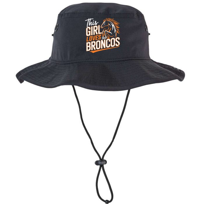 This Girl Loves The Broncos Fan Design For Women Legacy Cool Fit Booney Bucket Hat