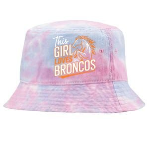 This Girl Loves The Broncos Fan Design For Women Tie-Dyed Bucket Hat