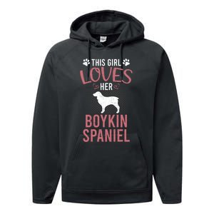 This Girl Loves Her Kin Spaniel Dog Lover Sweatshirt Performance Fleece Hoodie