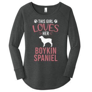 This Girl Loves Her Kin Spaniel Dog Lover Sweatshirt Women's Perfect Tri Tunic Long Sleeve Shirt