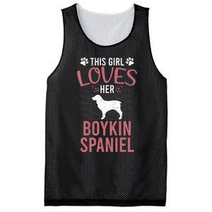 This Girl Loves Her Kin Spaniel Dog Lover Sweatshirt Mesh Reversible Basketball Jersey Tank