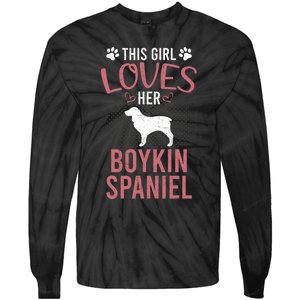 This Girl Loves Her Kin Spaniel Dog Lover Sweatshirt Tie-Dye Long Sleeve Shirt