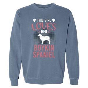 This Girl Loves Her Kin Spaniel Dog Lover Sweatshirt Garment-Dyed Sweatshirt